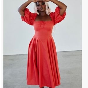 Selkie Winter Red Day Dress 3X